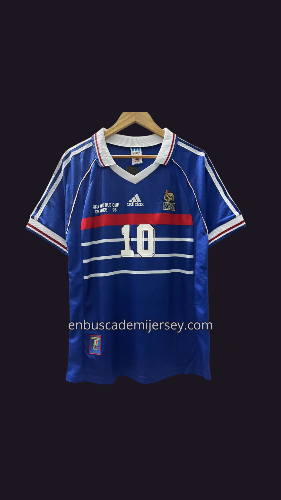 JERSEY LOCAL FRANCIA 1998